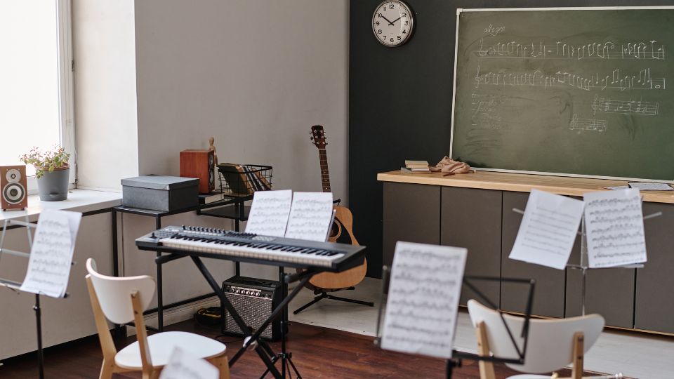 ห้องเรียนดนตรีเก็บเสียง